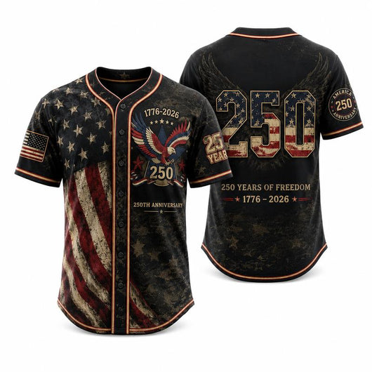 250th Anniversary Patriotic Baseball Jersey