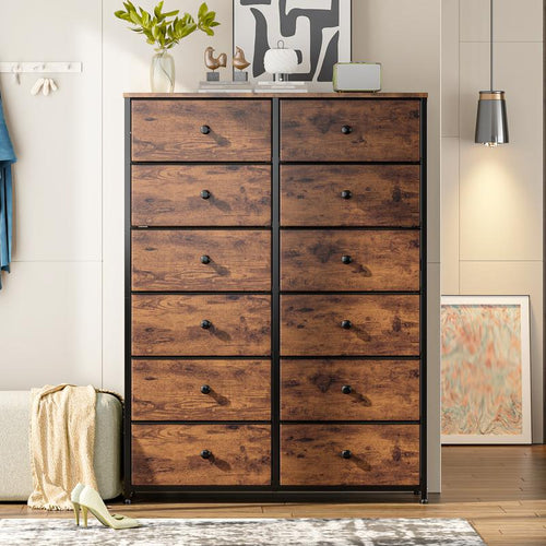 12-Drawer Fabric Dresser: Bedroom Organization