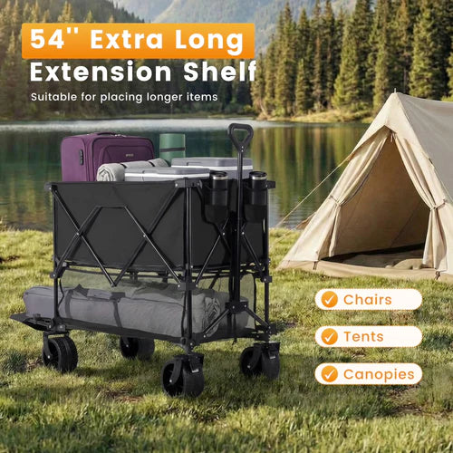 ALURA© DeckWagon: Folding Double-Decker Utility Wagon