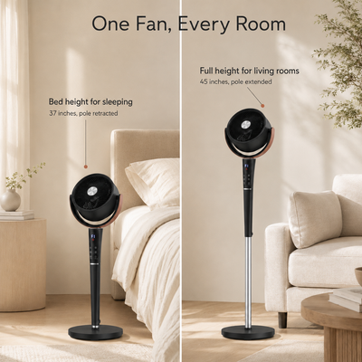 The Bedroom Pedestal Fan: Quiet Airflow for Cooler Sleep