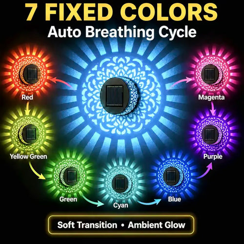 Solar Mandala Garden Lights: Instant Patio Glow