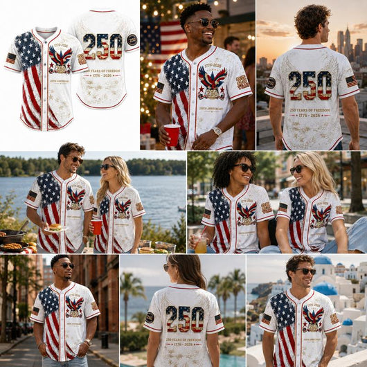 250th Anniversary Patriotic Baseball Jersey