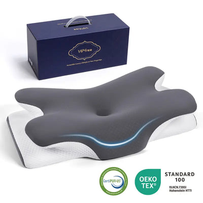 Alura Cooling Memory Neck Pillow: Wake Up Stiffness-Free