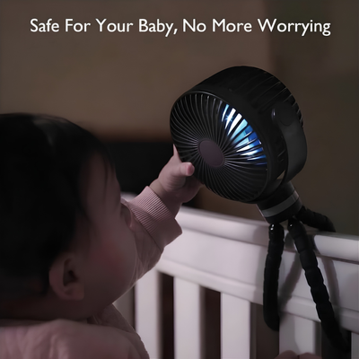 ALURA™ 3-in-1 Flexible Stroller Fan: Cool Breeze
