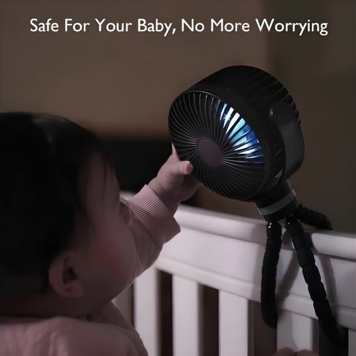 ALURA™ 3-in-1 Flexible Stroller Fan: Cool Breeze