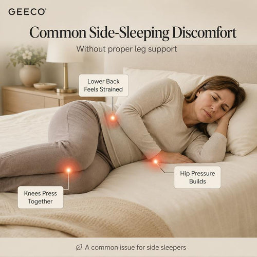 Orthopedic Memory Foam Knee Pillow: Side Sleeper Hip Support