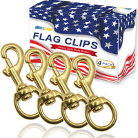 Brass Flag Mounting Grommets Set