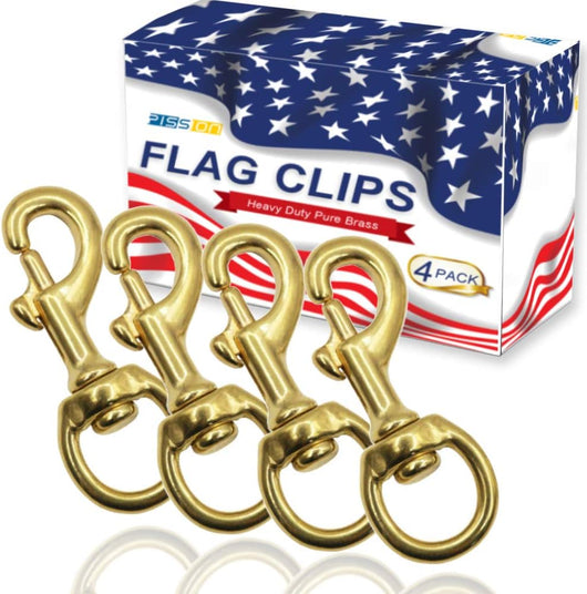 Brass Flag Mounting Grommets Set