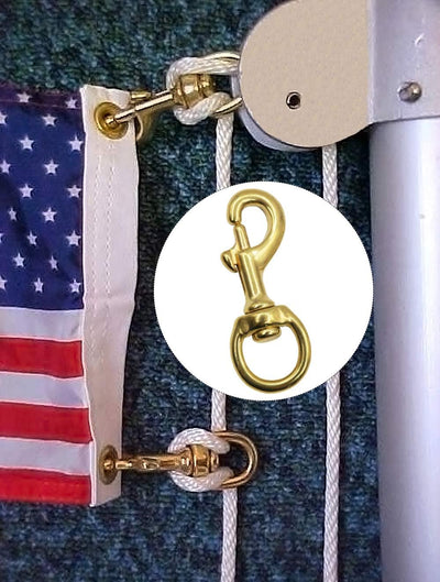 Brass Flag Mounting Grommets Set