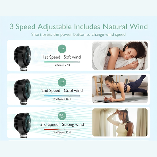 ALURA™ 3-in-1 Flexible Stroller Fan: Cool Breeze