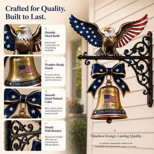 🔔🔔 Ring in the Semiquincentennial: 1776-2026 "Spirit of Liberty" Eagle Bell