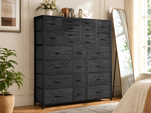12-Drawer Fabric Dresser: Bedroom Organization