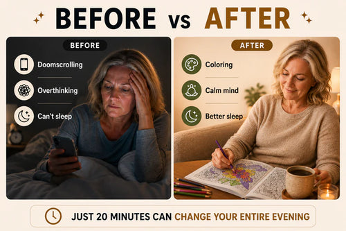 Quiet Mind Color-by-Number Book: Screen-Free Sleep Ritual