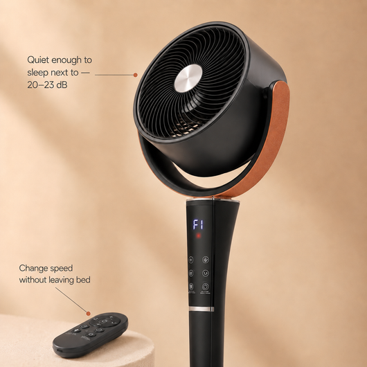 The Bedroom Pedestal Fan: Quiet Airflow for Cooler Sleep