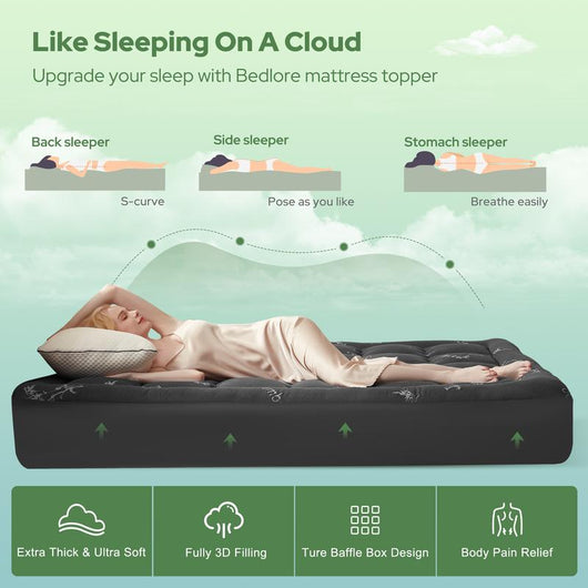 Finally Sleep Cool, Pain-Free, and Feel Deeply Rested. Without Buying a New Mattress