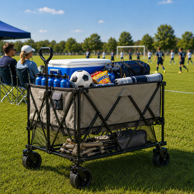 ALURA© DeckWagon: Folding Double-Decker Utility Wagon