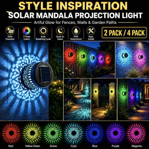 Solar Mandala Garden Lights: Instant Patio Glow