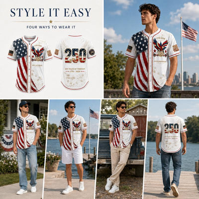 250th Anniversary Patriotic Baseball Jersey
