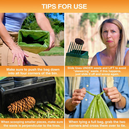 Lift N' Bag 2.0: Scoop-to-Bag Poop Scooper