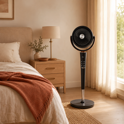 The Bedroom Pedestal Fan: Quiet Airflow for Cooler Sleep