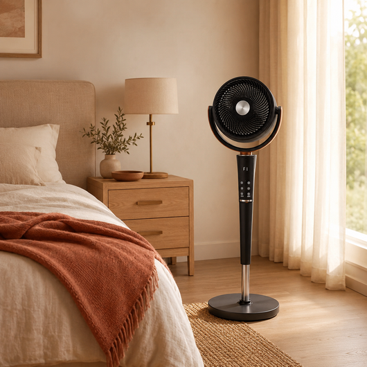 The Bedroom Pedestal Fan: Quiet Airflow for Cooler Sleep
